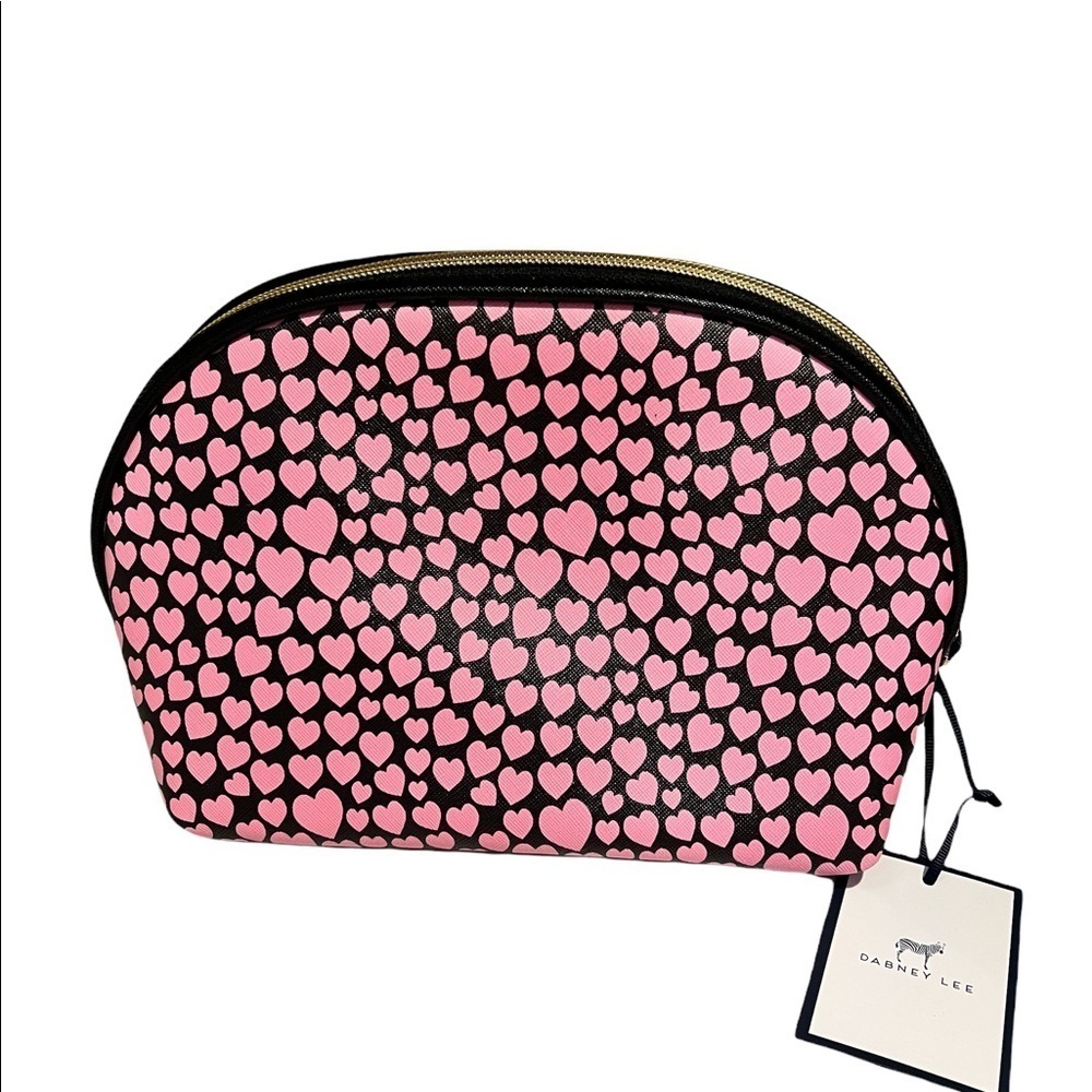 DABNEY LEE PINK & BLACK MAKEUP BAG